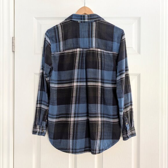 American Eagle Ahh-mazingly soft plaid shirt blue size small - Picture 2 of 16